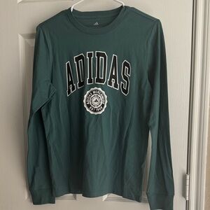 Adidas Forest Green Long Sleeve Tee